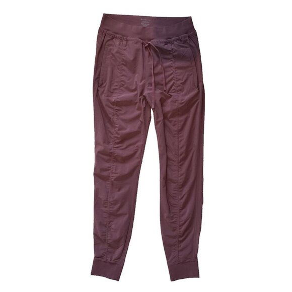 Athleta Altitude mid rise jogger, zip pockets cuffed,‎ 988416, maroon, size 6T - Picture 3 of 12